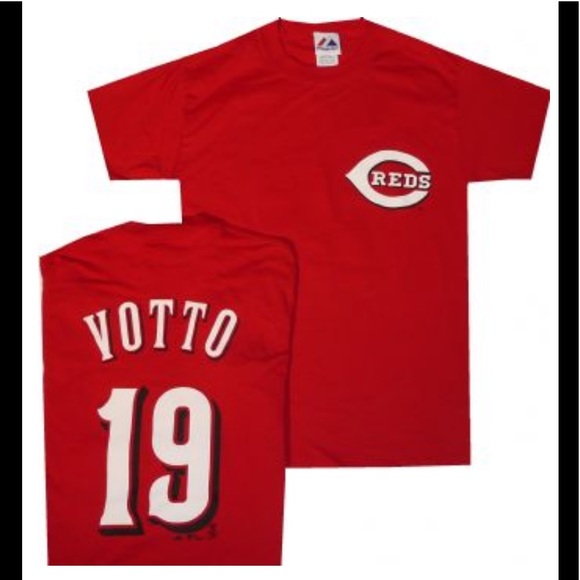 🆕⚾️ Cincinnati Reds Joey Votto Jersey Tee ⚾️🆕 - Picture 2 of 16